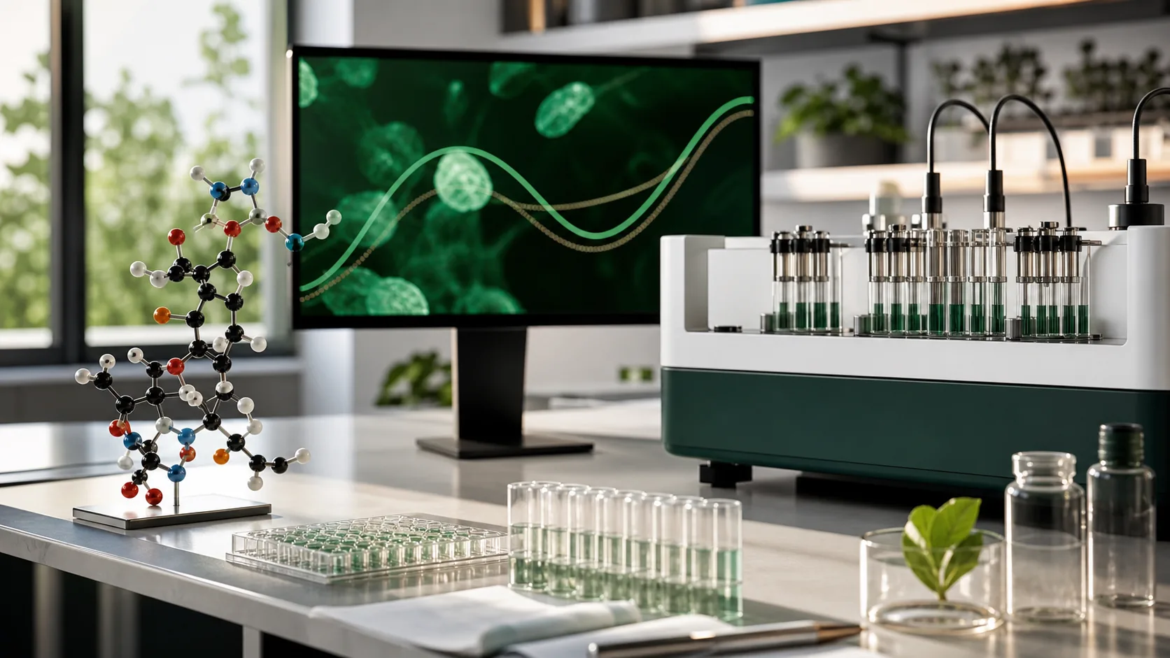 Metabolomics instruments and molecular model used in NAD research