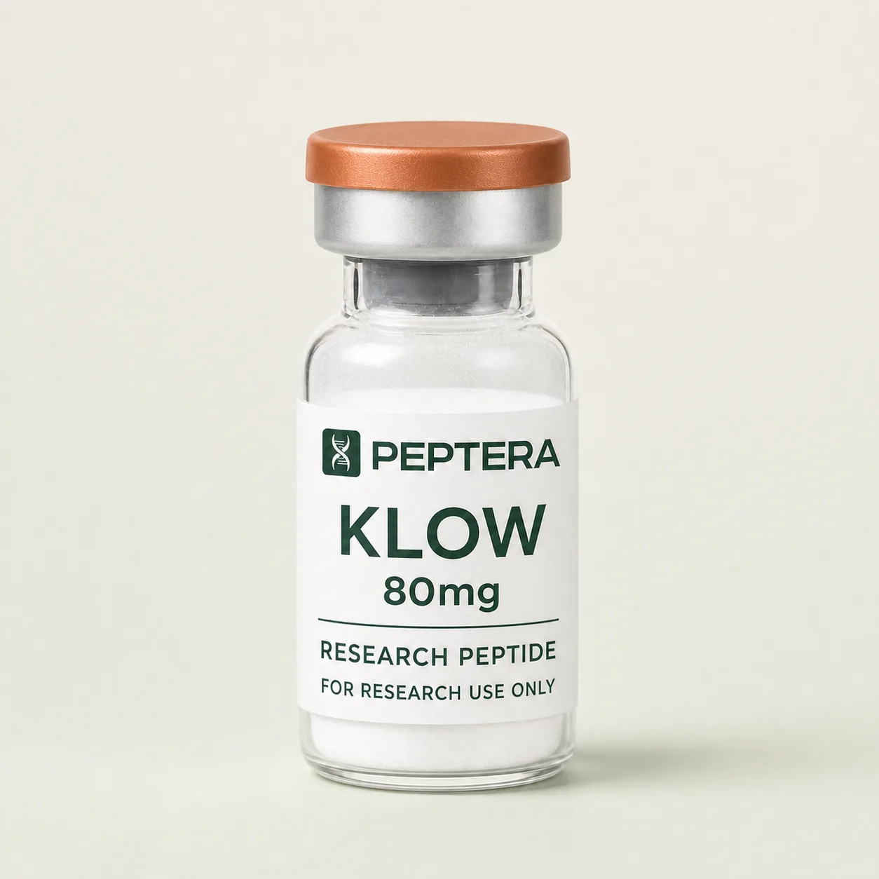 KLOW Peptera Research product vial